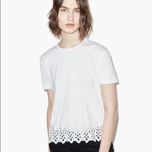 The kooples embroidered eyelet tshirt